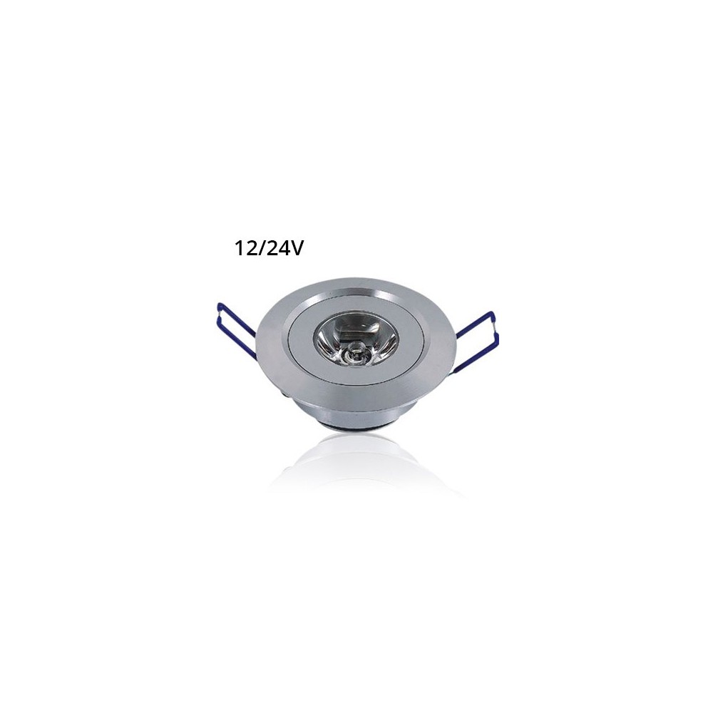 LEDlife 1,5W Indbygningsspot - Ø4,2 cm Hul, Ø5,2 cm Mål, 2,2 cm Høj, Dæmpbar, 12V/24V, Erstatter 15W