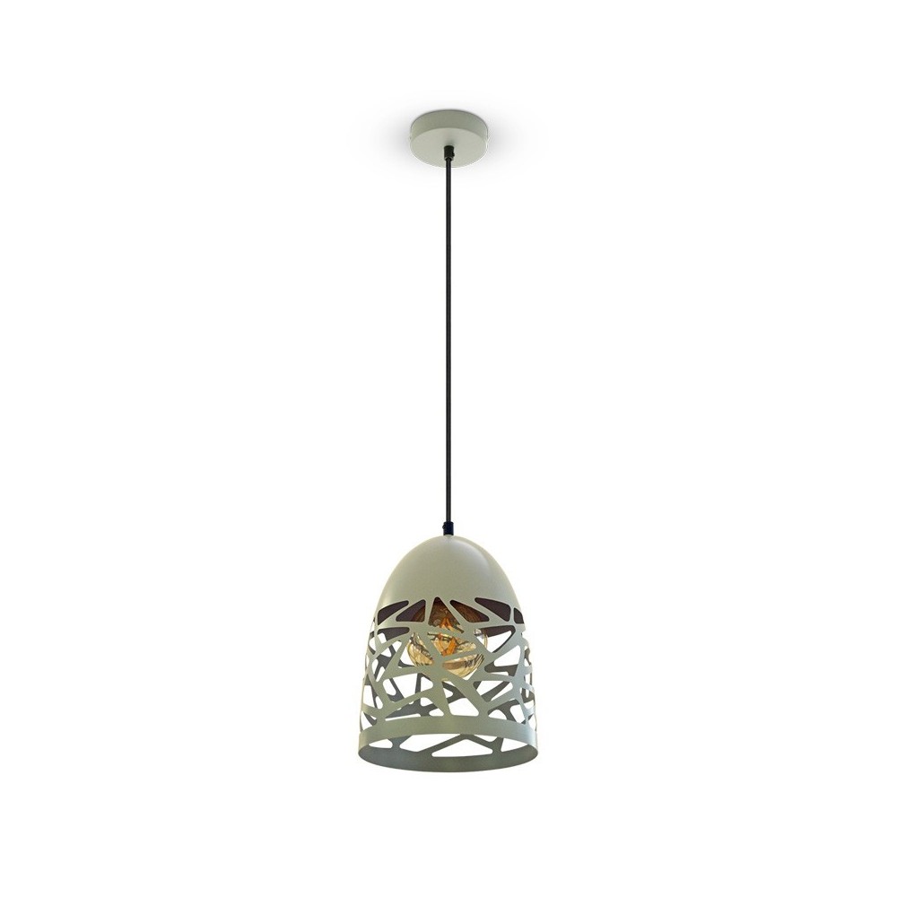 V-Tac Pendellampe - Mat Grå, Metal, E27, Max. 60W