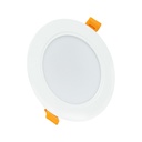 Dure 3 Downlight 8W - Varm hvid, 230V, 110°, IP54, IK06, 118x31, Hvid, Rund, Integreret driver