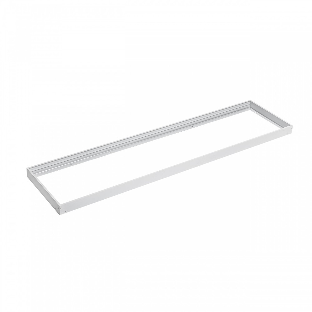 Påbygningsramme til bagbelyst panel - Hvid, 300x1200x70mm