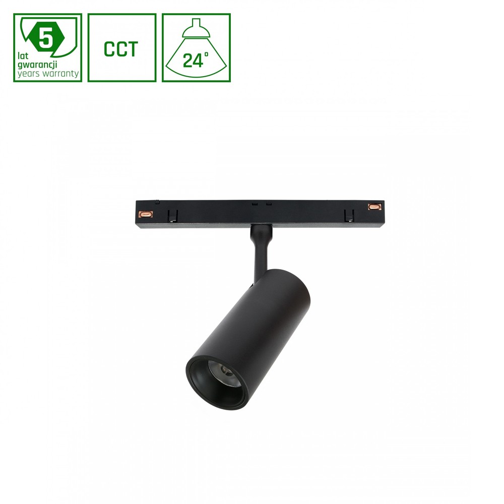 System Shift Smart-Spot S Skinne Lys Ø35x142x106mm 6W 24° Sort CCT/Dim