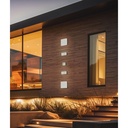 Scatollo 5W CCT 230V IP54 100x100x75mm hvid Fasade Lampe - Effekt: 5W, Input: 230V, 400lm, RA80, IP54.