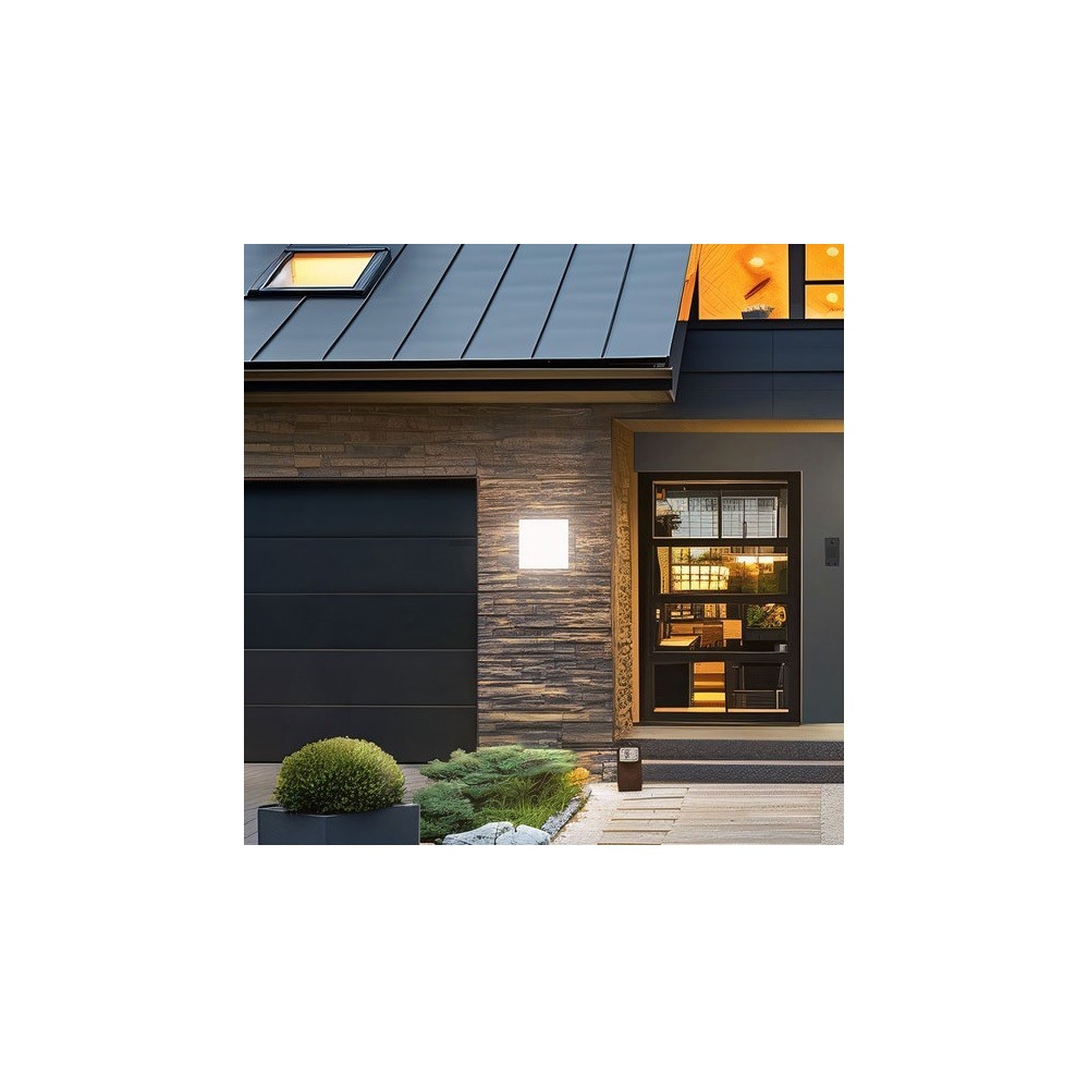Scatolo 20W 230V IP54 250x250x75mm Hvid Facadeslampe - Effektiv og holdbar lampe til udendørs brug