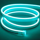 Lyseblå 8x16 CLIP-ON Neon Flex LED Strip - 8W pr. meter, IP67, 24V