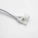 8x16 CLIP-ON 24V Neon Flex LED med endeprop og IP67 - 24V, 24V-input, vandtæt IP67