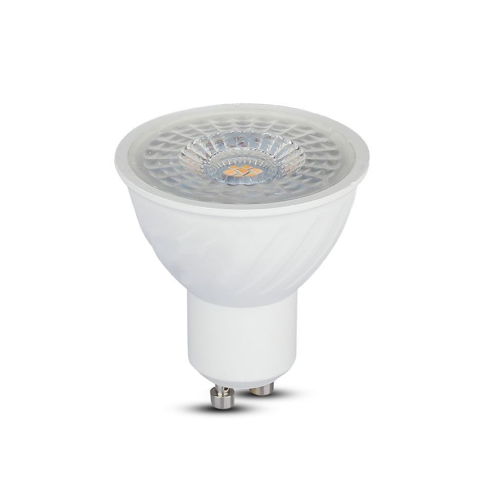 V-Tac 6W LED spot - Samsung LED chip, 230V, GU10 - Erstatter 55W, 445lm, RA80