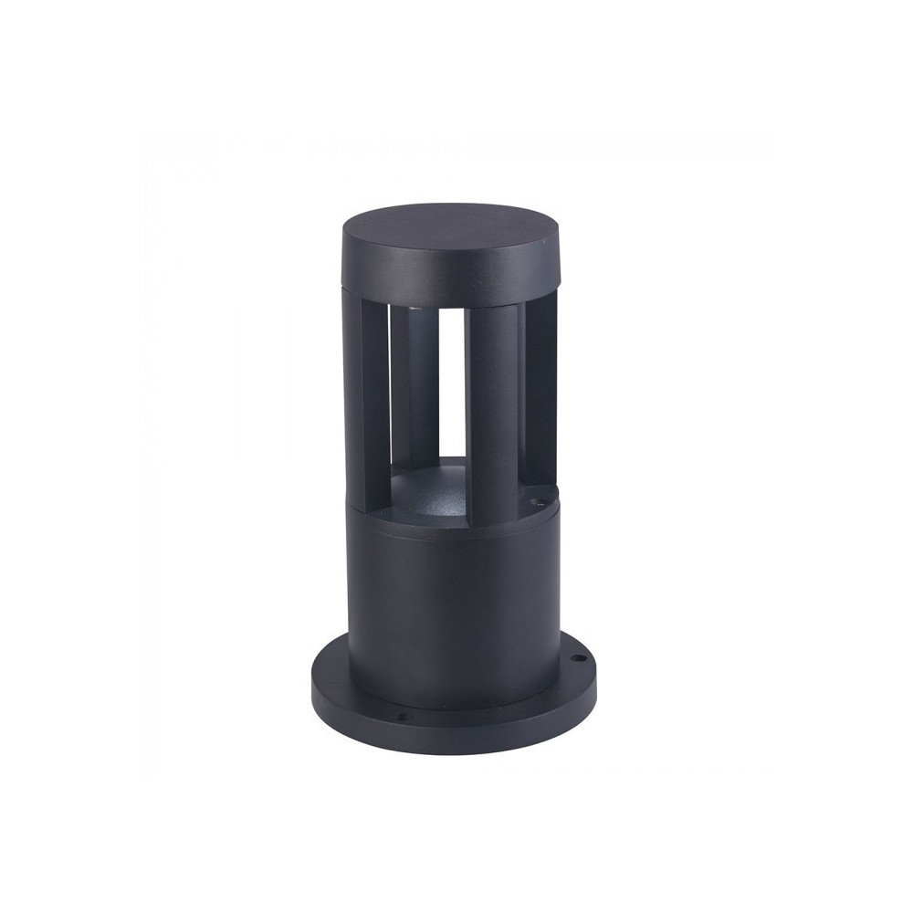 V-Tac 10W LED Havelampe - Sort, 25 cm, Vandtæt, 230V, 450lm, RA80