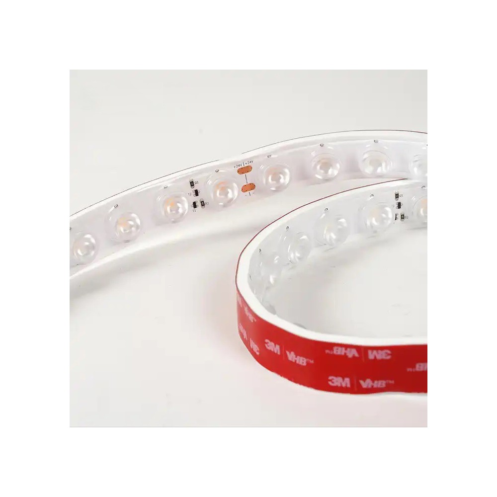LEDlife 22W/m LED strip - 5m, Vægskylle IP68, 24V, 48 LED pr. meter