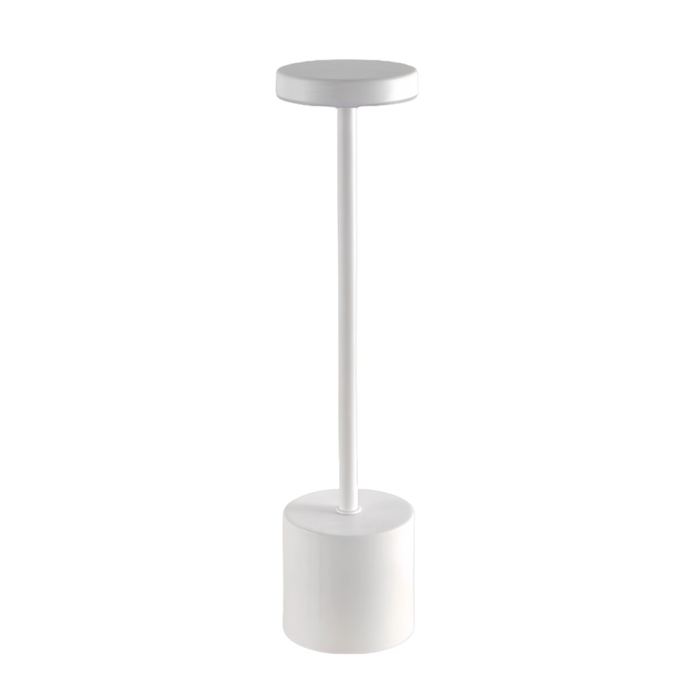 Opladelig LED bordlampe Inde/ude - Hvid, touch dæmpbar, CCT, IP54 udendørs (3W, 300lm, RA80)