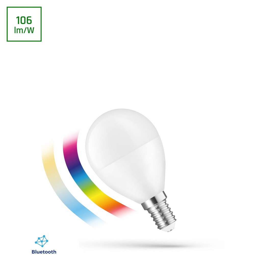 LED P45 4,9W E14 Pære med CCT+Dim, BTM og Spectrum Smart Easy Smart - 230V, 520lm, RA80