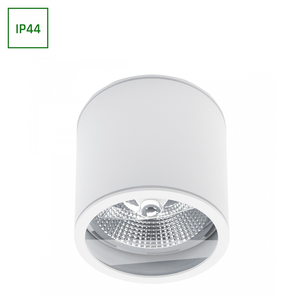 CHLOE AR111 GU10 IP44 LED Armatur/lampe uden lyskilde - 230V, rund, hvid, 118x114