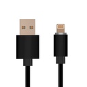 Sort 1,5m MFI iPhone kabel til hurtig opladning og dataoverførsel