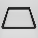 Sort samlesæt til 60x60 LED panel - Høj ramme, sort kant