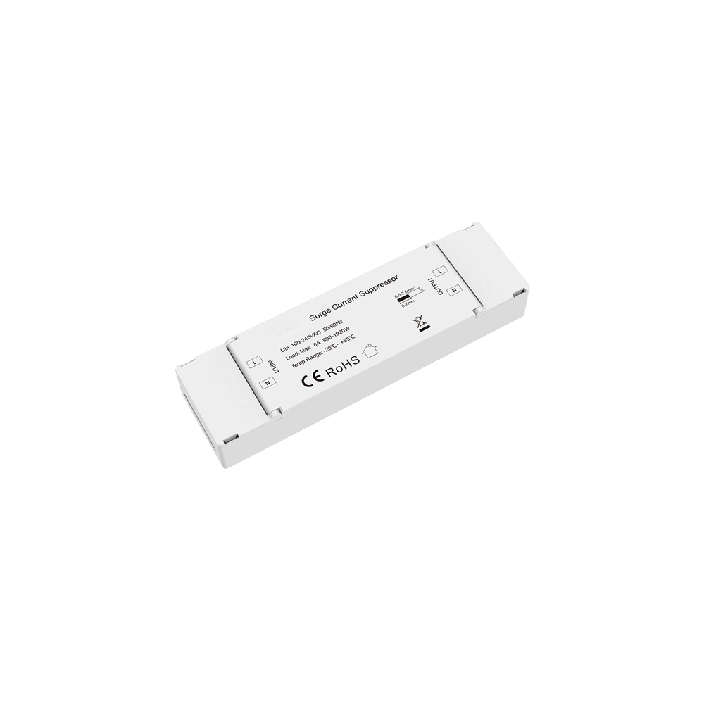 Startstrømsbegrænser til 8A/20A, 230V - Effektiv beskyttelse af dine elektroniske enheder mod strømudsving. Let at installere og bruge. Beskyt dine enheder i dag!