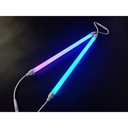 CyberTube 120cm RGBIC LED-stripe - 17W, Vandtæt, 24V, Gennemfortrådet