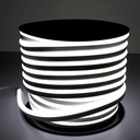 Neutral hvid 8x16 CLIP-ON Neon Flex LED - 9W pr. meter, IP67, 230V - 700lm/meter