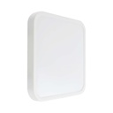 18W LED Kuppellampe - 4000K, Firkantet, Hvid Ramme, IP44, RA80, 1830lm - Klassisk belysning til ethvert rum
