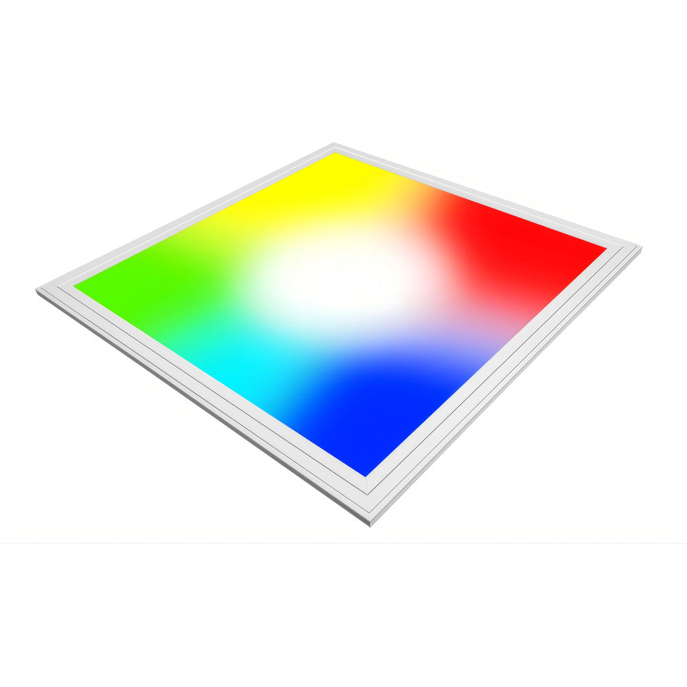 60x60 Wifi RGB+CCT LED panel - 36W, hvid kant - Effekt: 36W, Input: 230V, 2800lm, RA80
