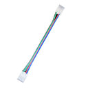 Samler med ledning til LED strip - 12mm, RGB+W COB, IP20, 5V-24V – Tilslutning af lysende bånd med farveskiftende RGB+W dioder, velegnet til 12mm brede strips, IP20 beskyttelse, kan bruges med spændinger fra 5V til 24V.
