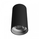Chloe Variosa GU10 overflademonteret sort rundt loftspot uden lyskilde - 230V IP20 55x100mm