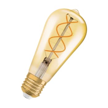 LEDVANCE Vintage 1906 LED edison guld spiral filament 300lm 4W/820 (28W) E27 dæmpbar