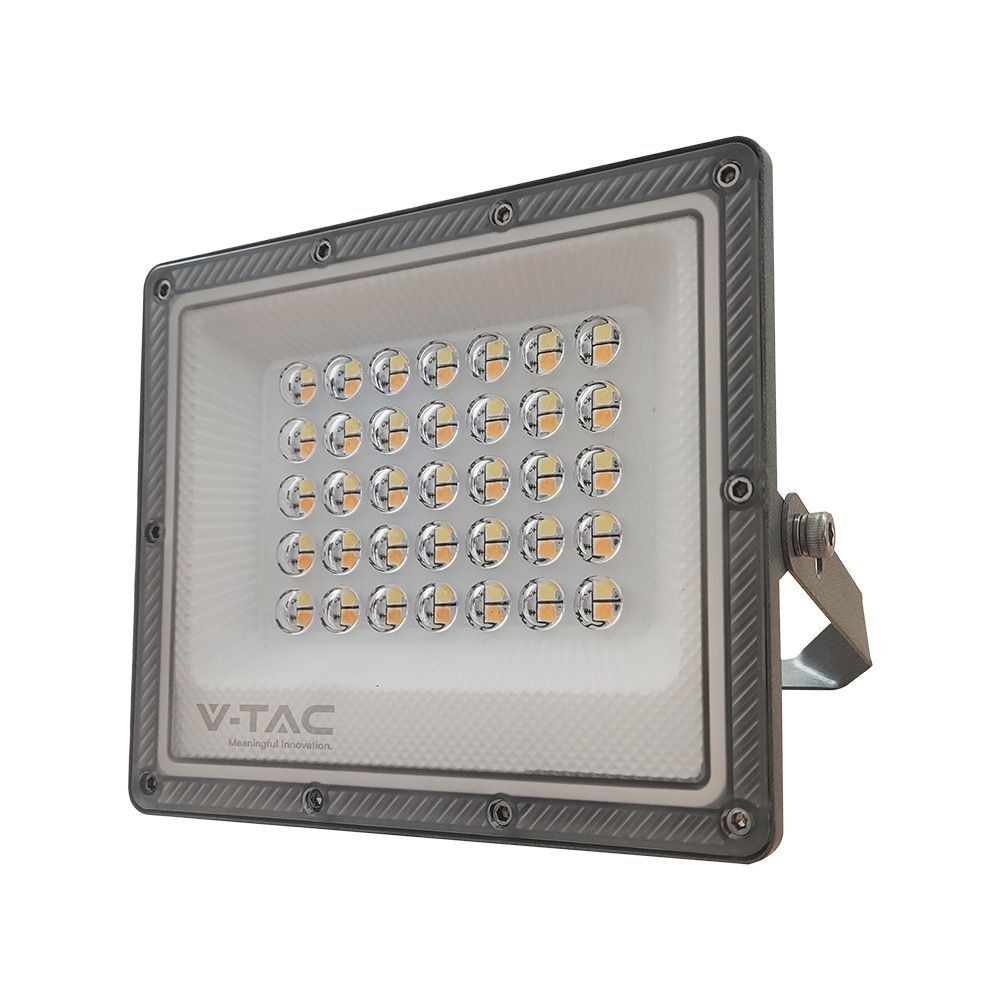V-Tac 30W LED projektør med CCT og 3 lyskulører til udendørs brug, arbejdslampe - 2350lm, RA80, IP65, 230V input