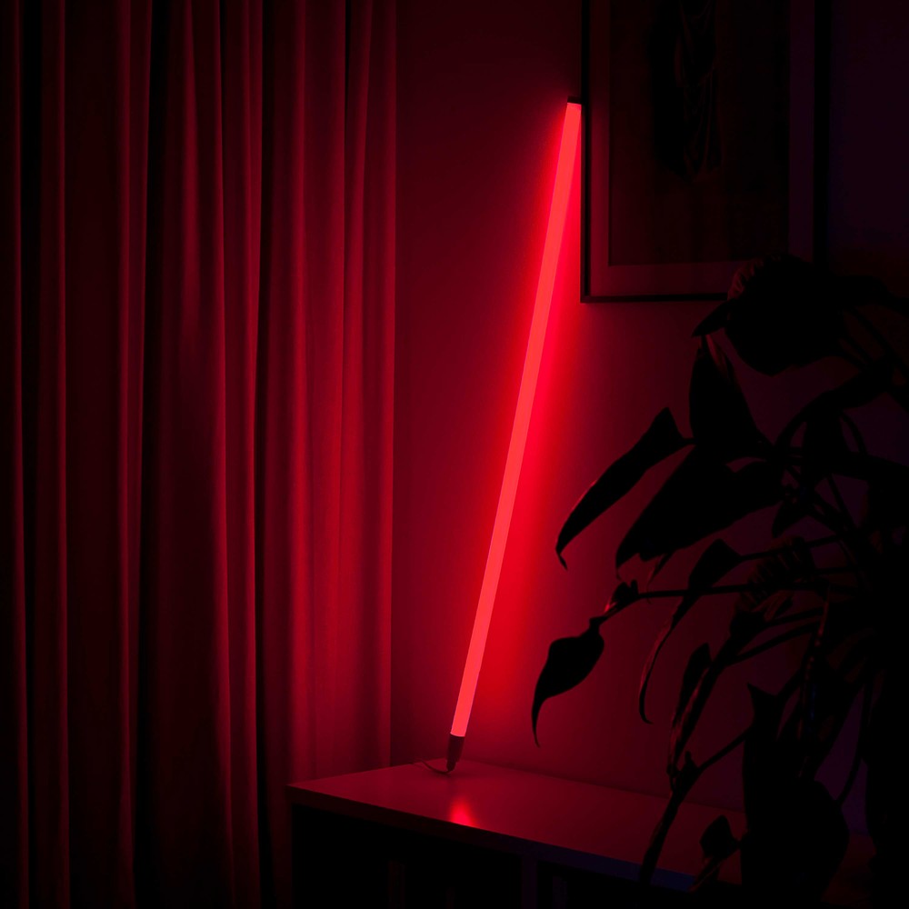 Rød LEDlife Neon Tube LED 120 cm inkl. ledning, justerbar lysstyrke - 18W, 230V, IP67