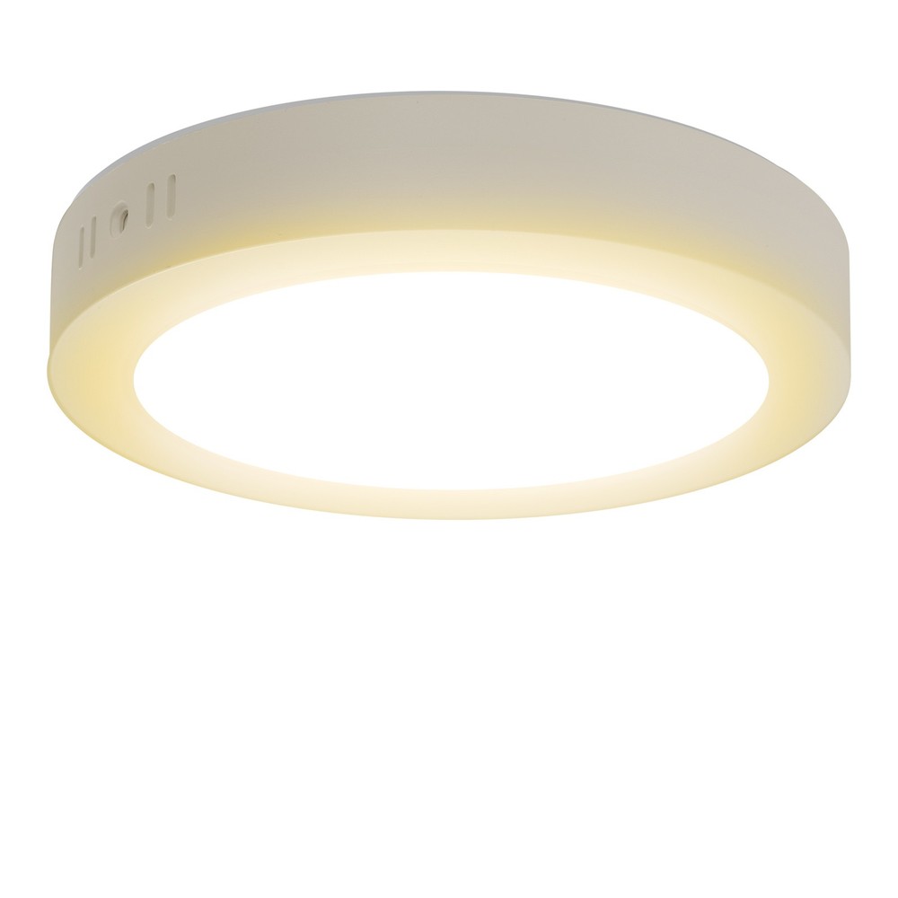 LED E6 Bagbelyst Rund Indbygningsspot | 12W, 3000K | Overflademontage