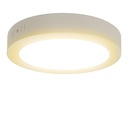 LED E6 Bagbelyst Rund Indbygningsspot | 12W, 3000K | Overflademontage