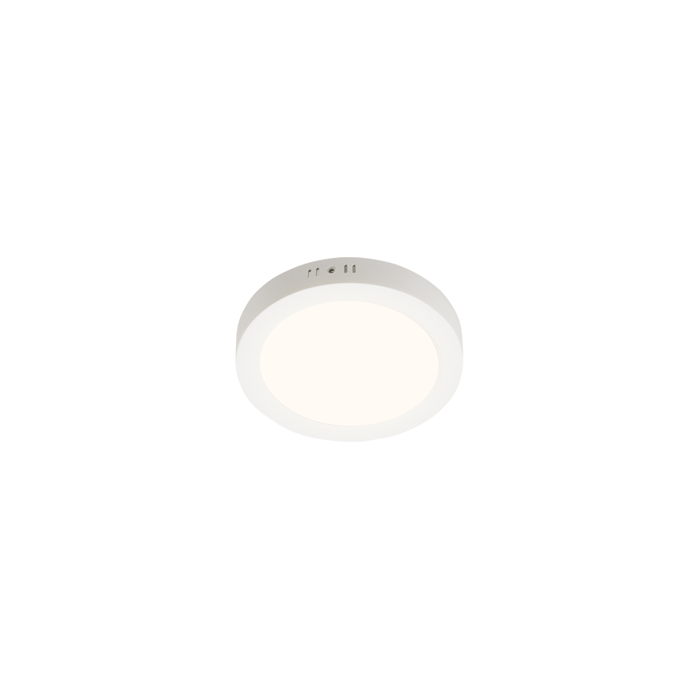 LED E6 Bagbelyst Rundt Indspot 12W 4000K / Overflademontérbar - 3 års garanti