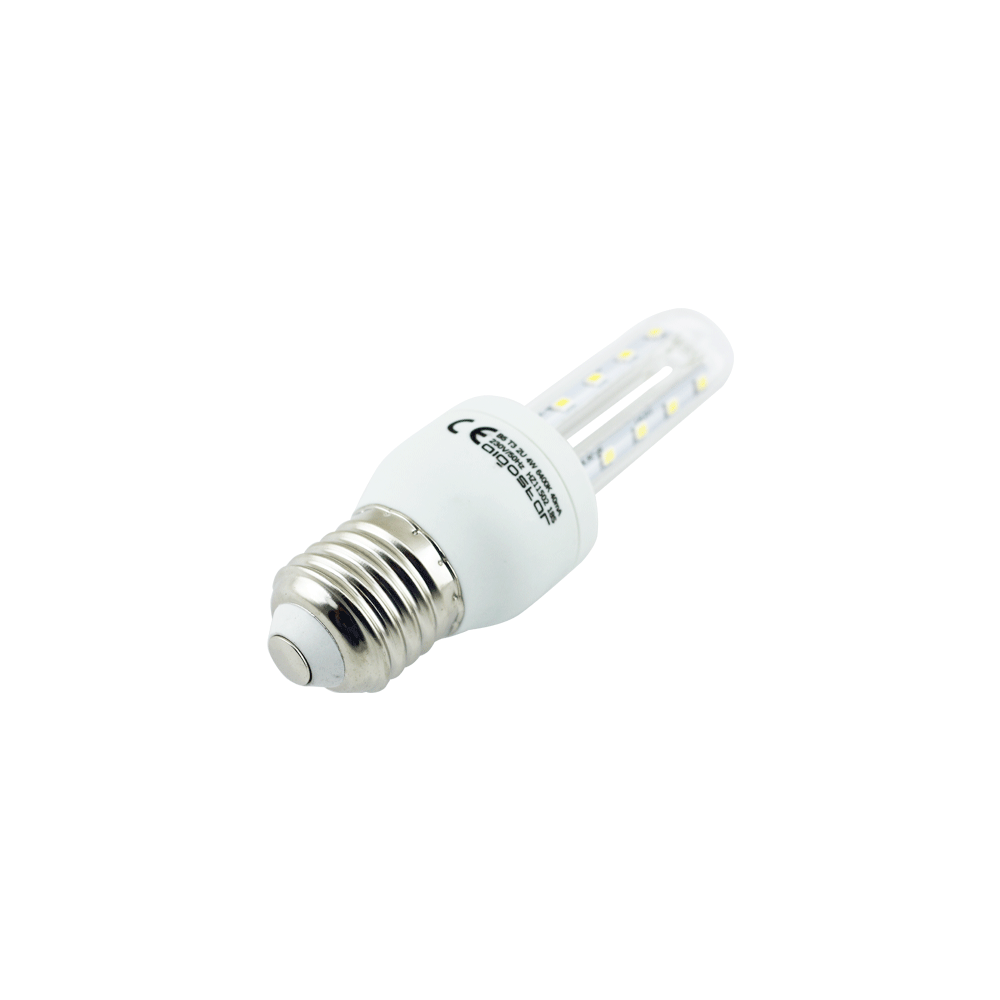 LED B5-T3 2U 4W E27 3000K Pære - Erstatter 32W, 350lm, RA80, 3 års producentgaranti