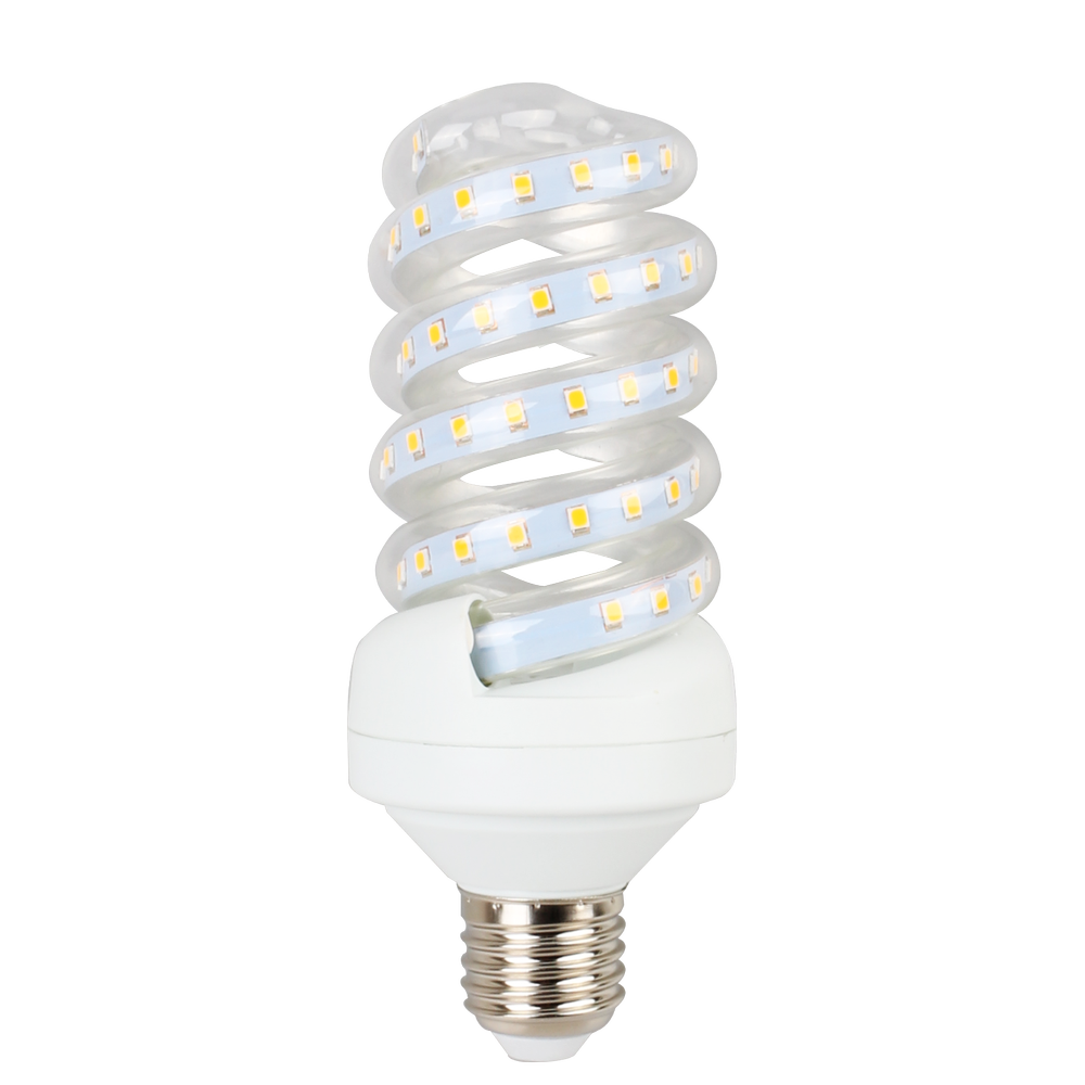 LED B5 Spiral Pære, 15W, E27, 4000K, Erstatter 99W, 230V, 1510lm, RA80, 3 års garanti