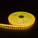 Gul 10W/m LED Strip - 5m, 120 LED pr. meter, 24V, IP65 (Dansk)