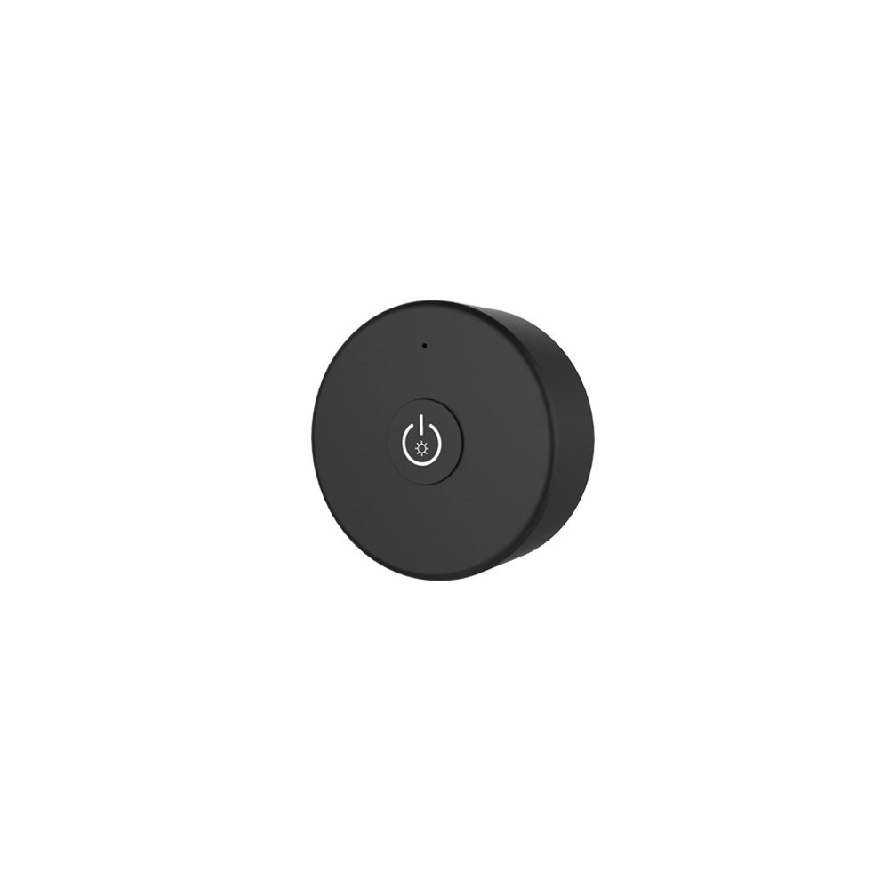 LEDlife rWave sort rund mini fjernbetjening inkl. magnetholder - 1 zone