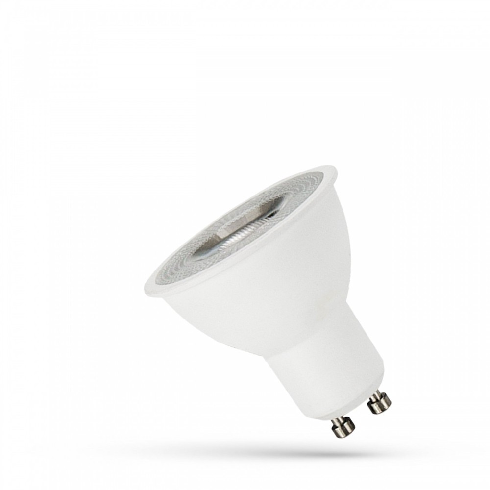 LED GU10 4W 230V 55° Varm Hvid med Linse Spectrum - Energibesparende lyskilde med god farvegengivelse og bred spredningsvinkel.