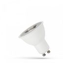 LED GU10 4W 230V 55° Varm Hvid med Linse Spectrum - Energibesparende lyskilde med god farvegengivelse og bred spredningsvinkel.