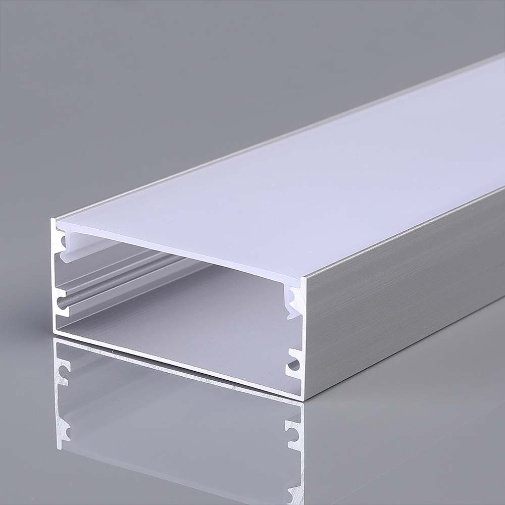 Monteringssæt til LED Strip, 2000x50x20mm, Sølvhus
