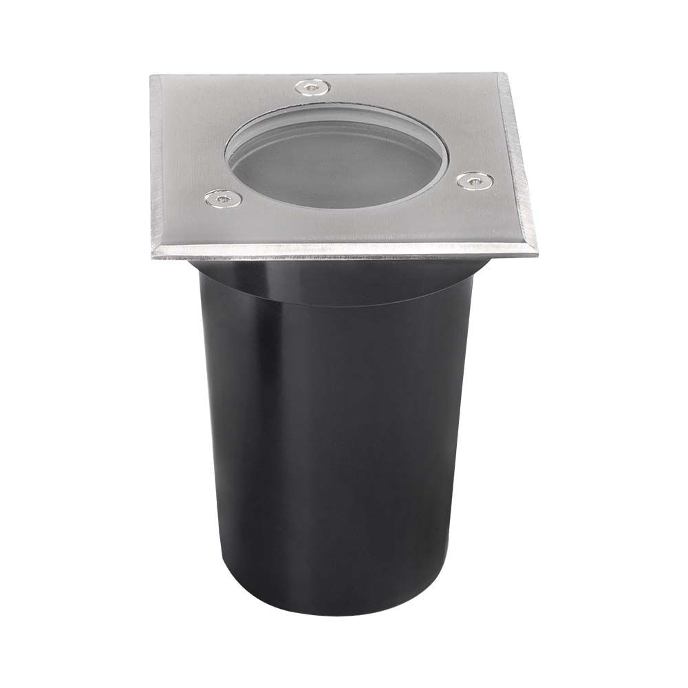 Mini nedgravningsspot GU10 - Firkantet, V-Tac Pro serie, 3 års garanti, IP67