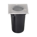 Mini nedgravningsspot GU10 - Firkantet, V-Tac Pro serie, 3 års garanti, IP67