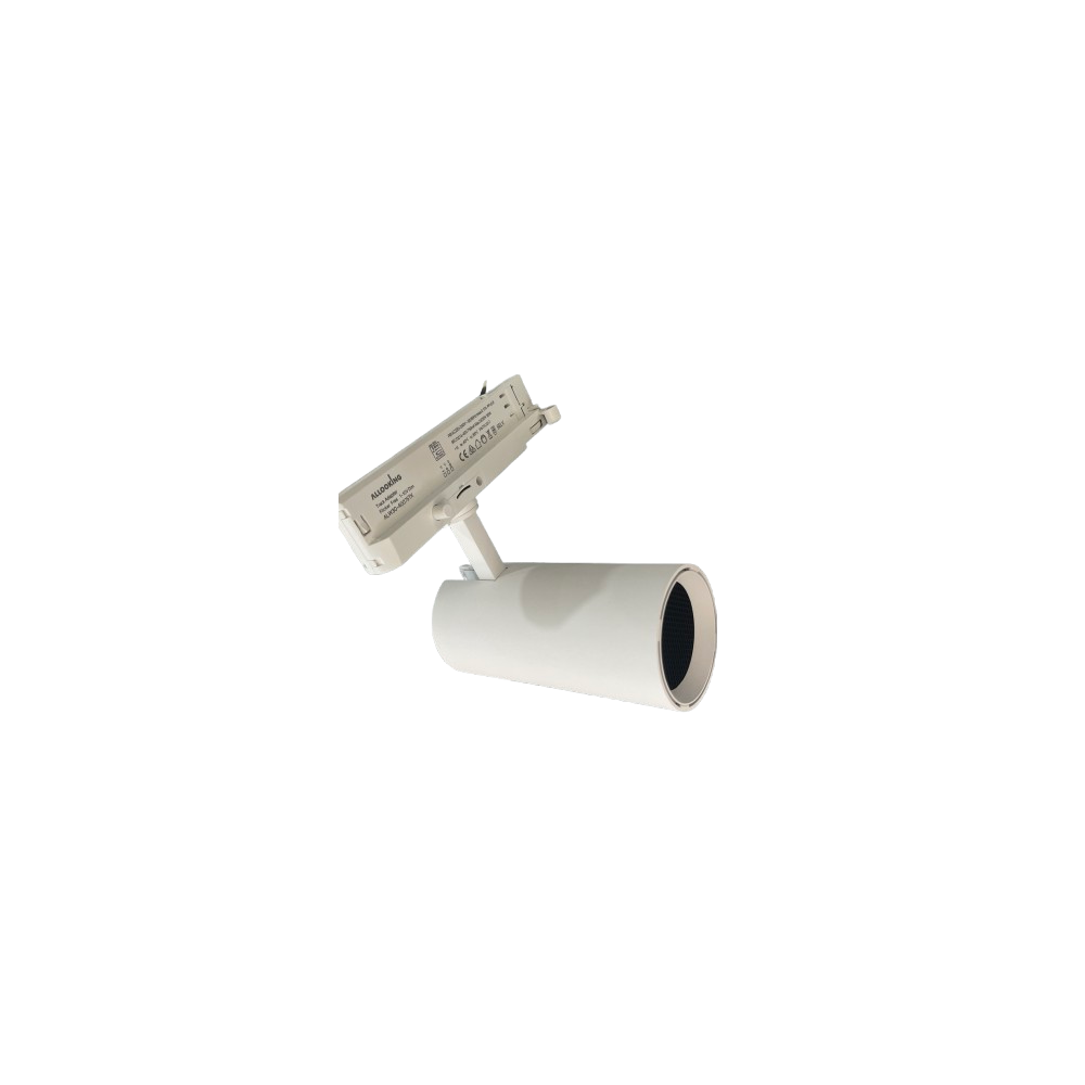 LEDlife hvid skinnespot 30W - Justerbar lysstyrke, RA90, inkl. bikubegitter, 3-faset
