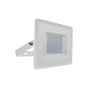 100W LED Projektør med 6500K lysfarve og hvidt hus - 8700lm, RA70, IP65