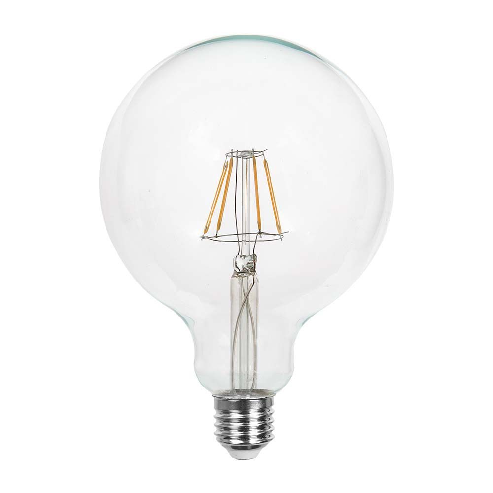 G125 LED-pære 10W E27 - 3000K, 1055lm, RA80 - Energibesparende og lysstærk pære med stor E27 fatning til behageligt varmt hvidt lys.