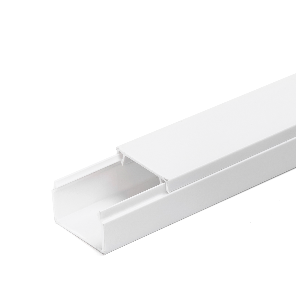 PVC Kabelkanal 25x16mm, 2m med Lim - Hvid - 3 års producentgaranti