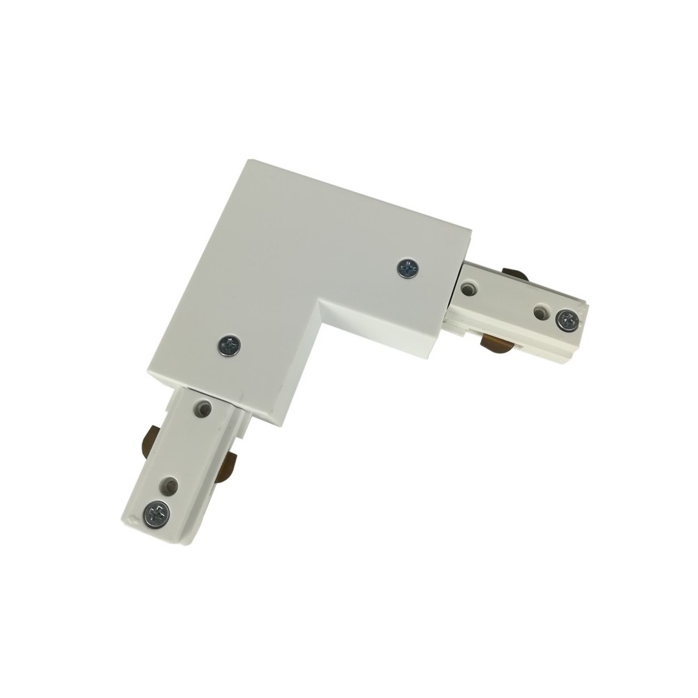 LEDlife L-samler til skinnespots - Hvid, 1-faset 230V adapter til let tilslutning og styring af skinnespotlys.