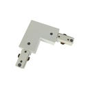 LEDlife L-samler til skinnespots - Hvid, 1-faset 230V adapter til let tilslutning og styring af skinnespotlys.