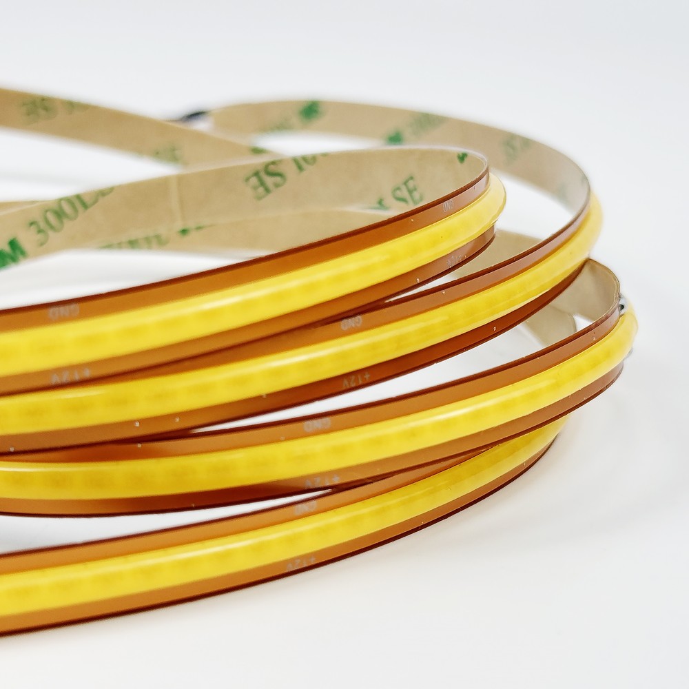 5m FreeCut COB Varm hvid LED strip - 10W/m, 12V, Ingen klippeafstand