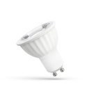 LED GU10 230V 6W SMD 45° MED LINSE Spektrum - 6W GU10 LED-pære med 230V indgang, 500lm og RA80