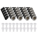 Indbygningspot Inno88 med 6W RA97 GU10, børstet alu, IP44, isoleringsgodkendt (20 stk.)