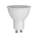 Plastik Spotlight med Linse, Samsung Chip, 6W GU10, 4000K, 445lm, RA80, 5 års garanti
