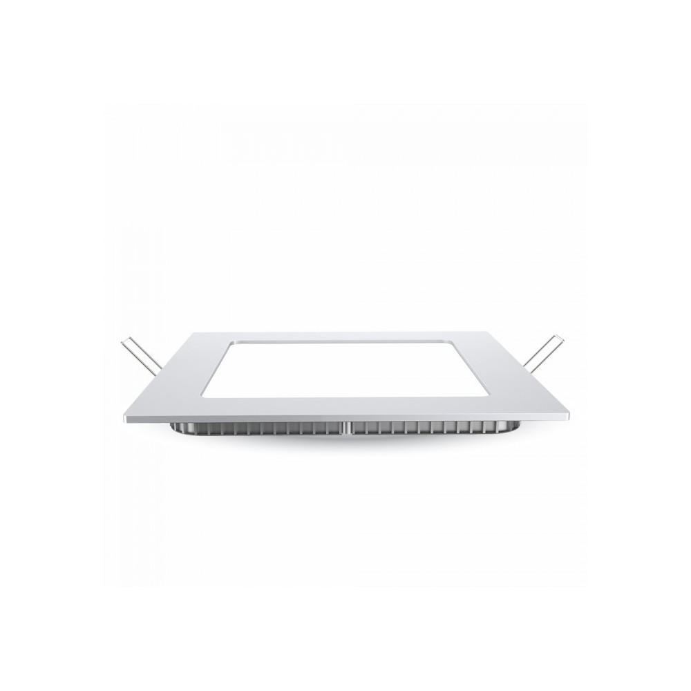 V-Tac 18W LED indbygningspanel - Hul: 20,5 x 20,5 cm, Mål:22,5 x 22,5 cm, 230V, 1500lm, RA80, Flicker free